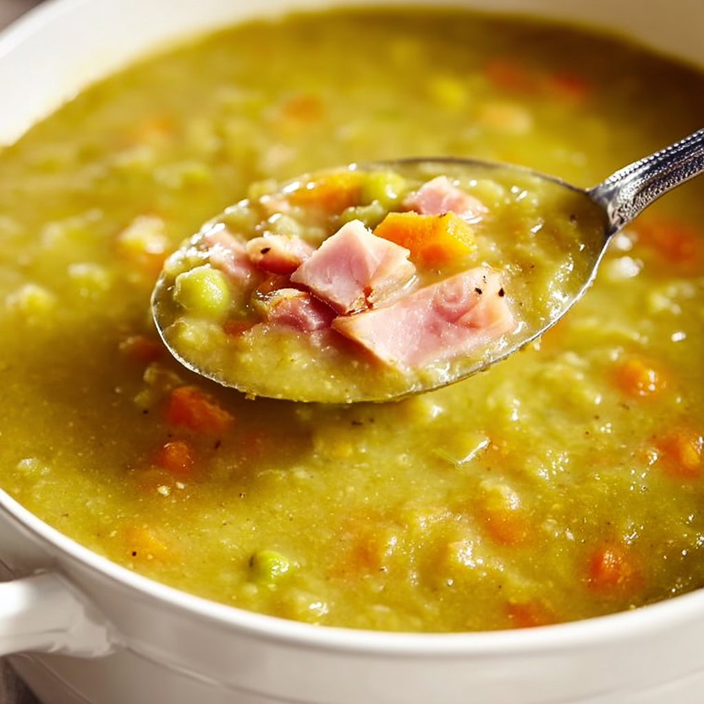 Split Pea Soup with Ham Bone