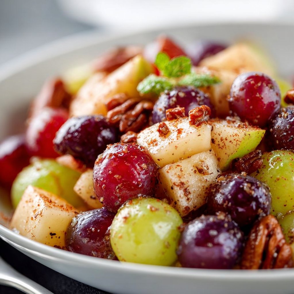 Cinnamon Apple Grape Salad
