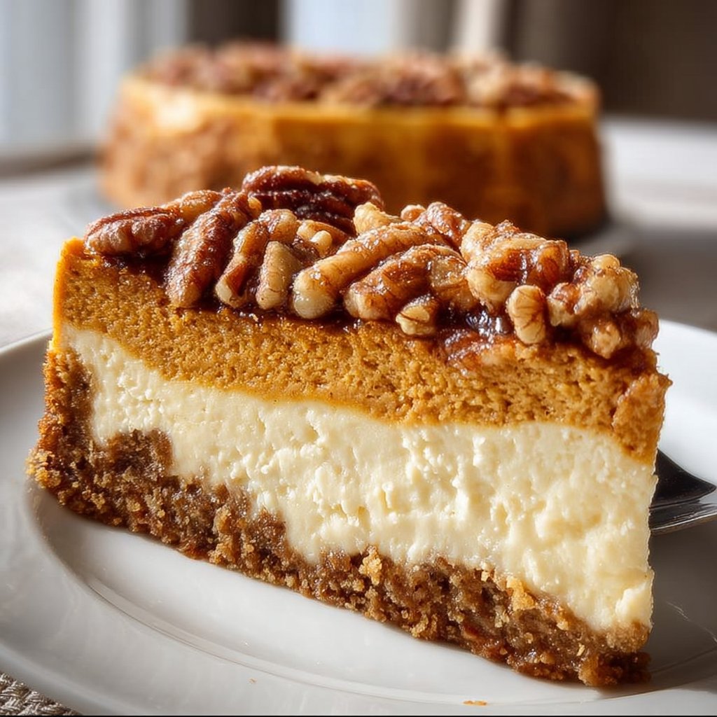 Irresistible Pumpkin Pecan Cheesecake Recipe with 5 Star Crust