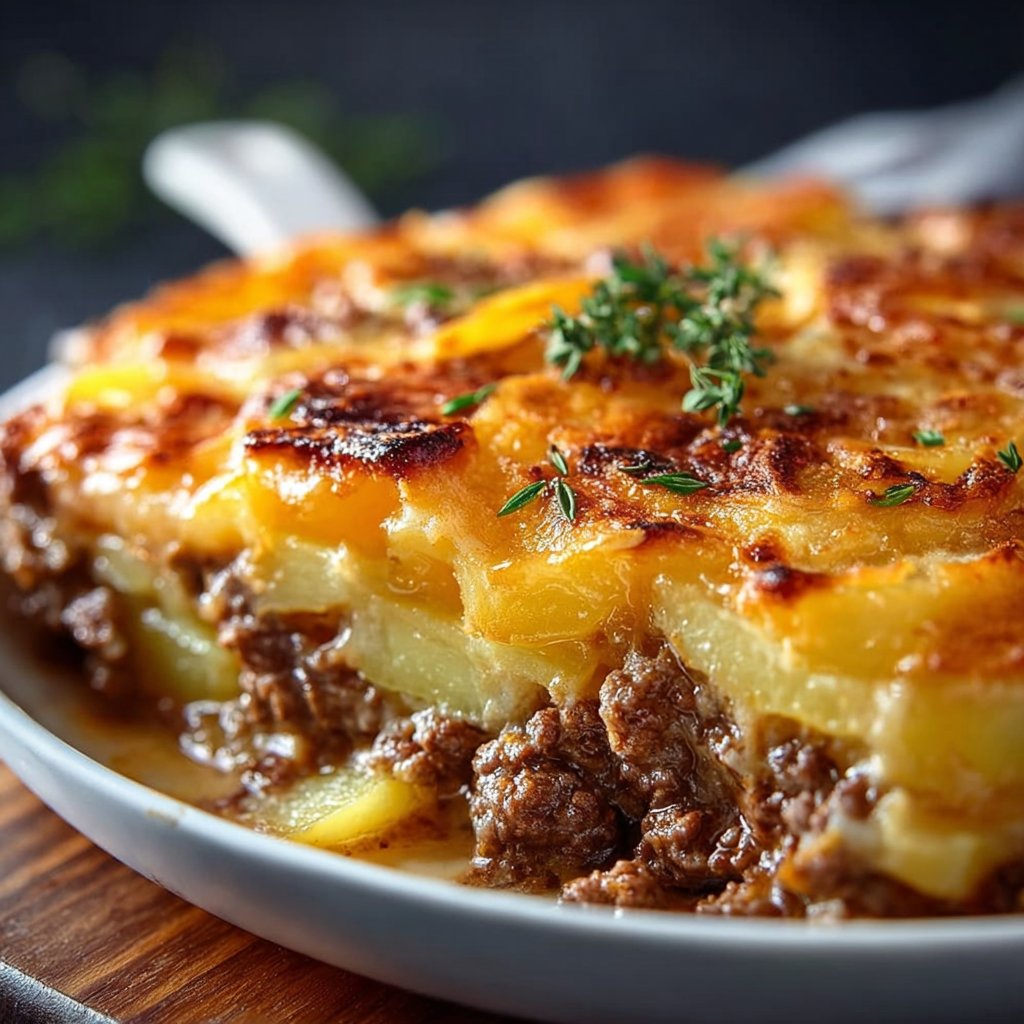 Mouthwatering Delicious Hamburger Potato Casserole Recipe