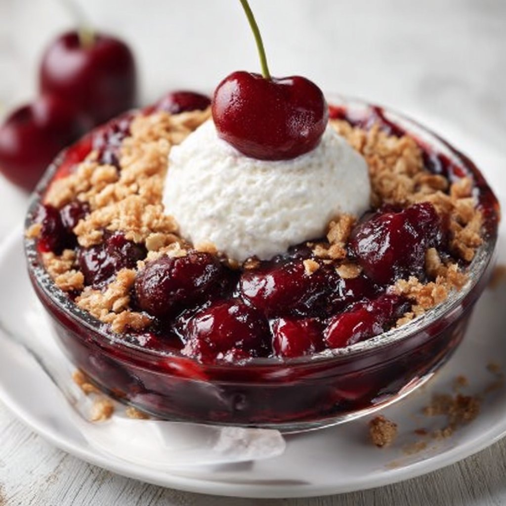 Fresh Cherry Crisp Recipe