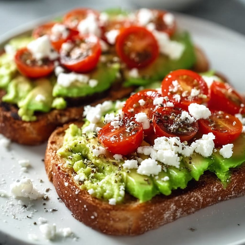 Avocado Toast with Feta and Cherry Tomatoes: A Perfectly Balanced Delight
