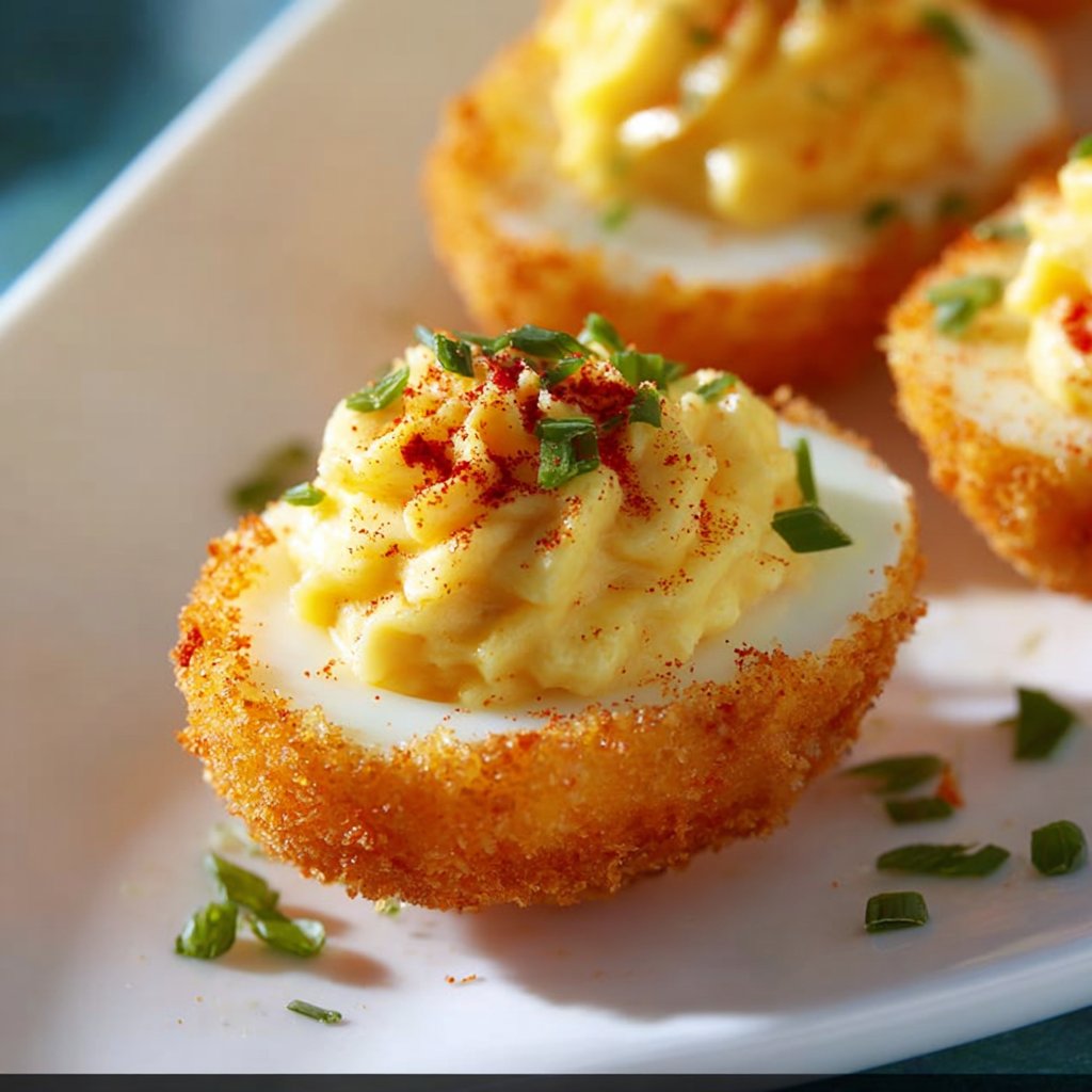 Fried Deviled Eggs 1 Fried Deviled Eggs