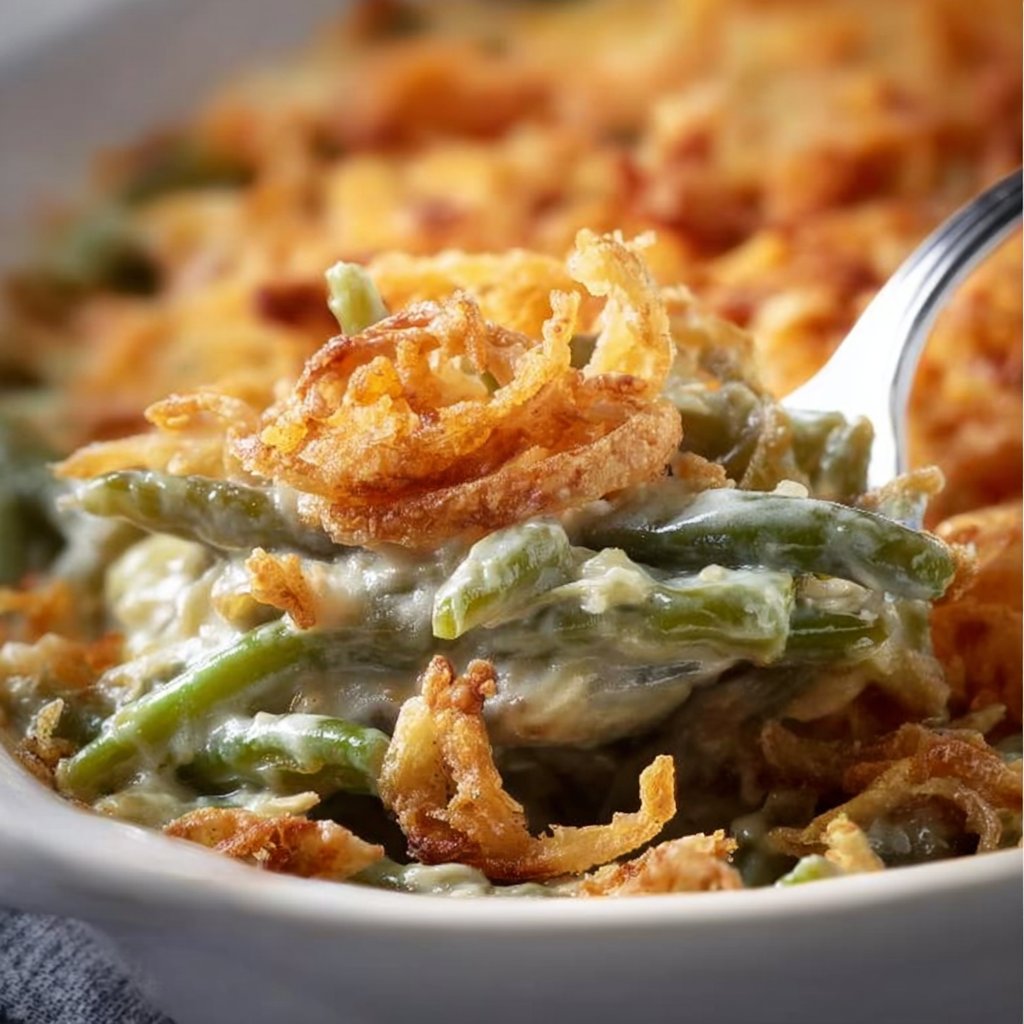Easy Green Bean Casserole - The Rockstar Mommy