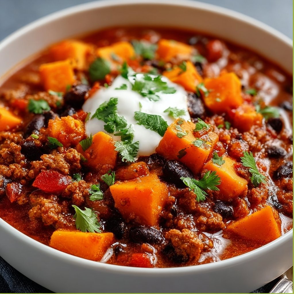 Healthy Turkey Sweet Potato Chili