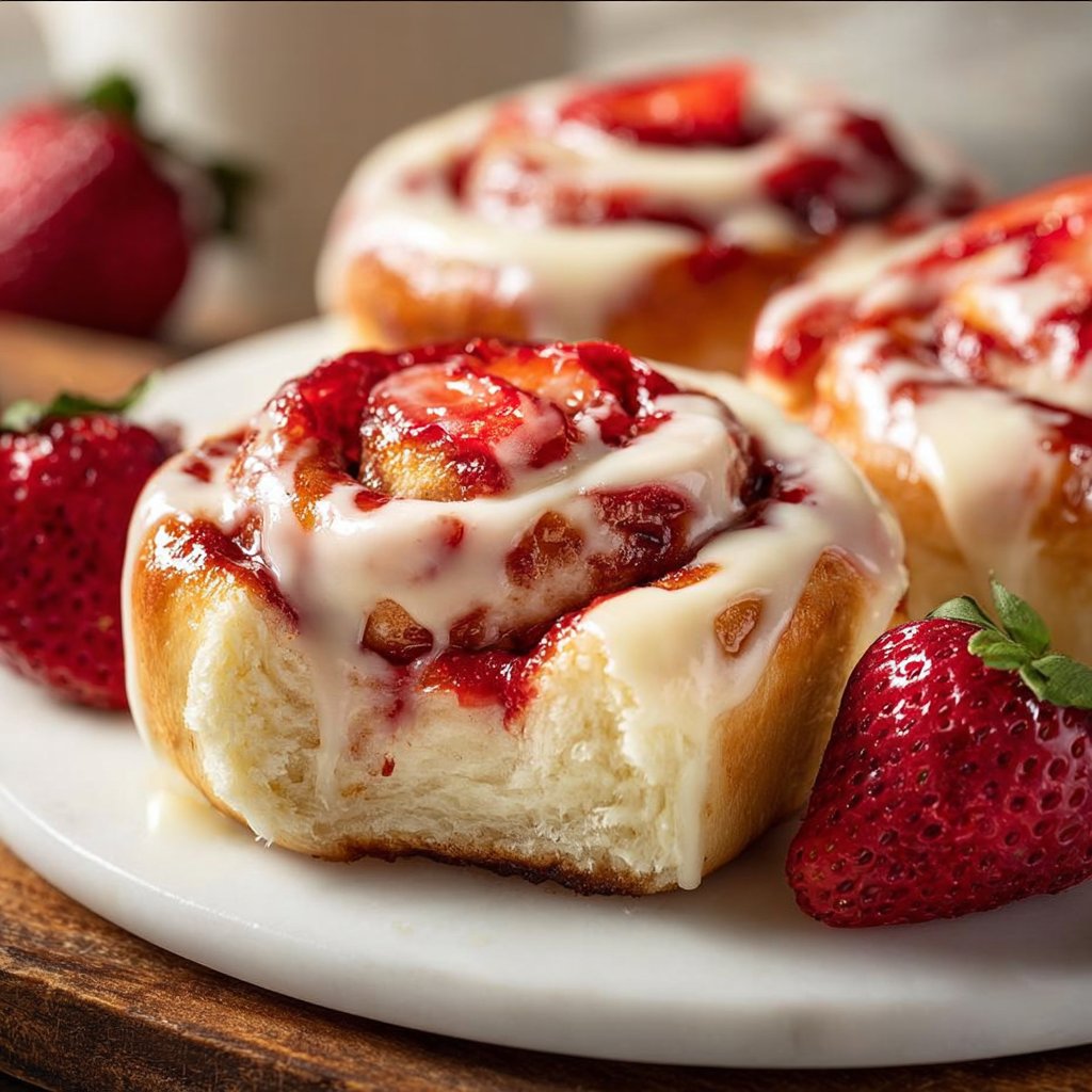 Strawberry Cheesecake Cinnabon Rolls Recipe 1 Strawberry Cheesecake Cinnabon Rolls Recipe