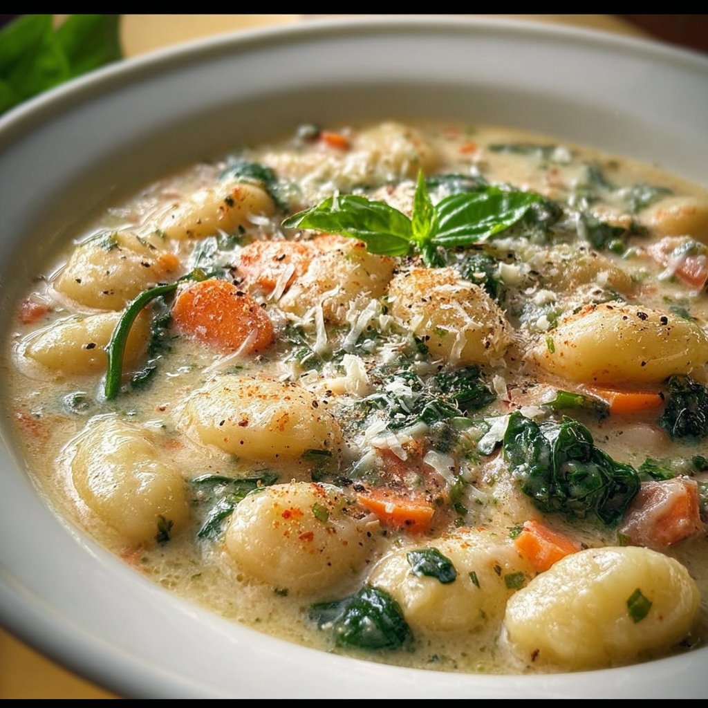 Creamy Vegetarian Gnocchi Soup
