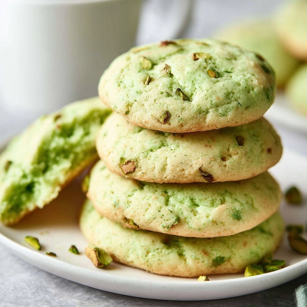 Pistachio Pudding Cookies