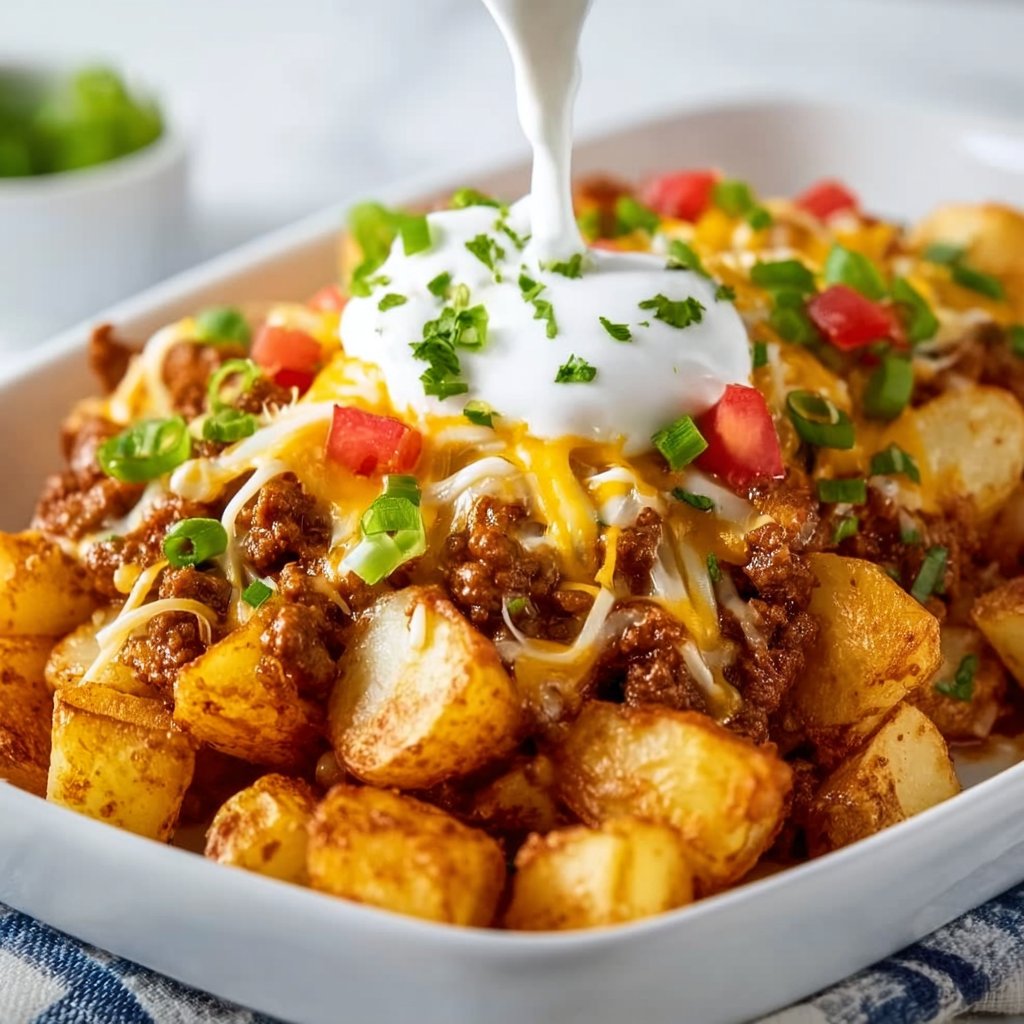 Cheesy Taco Potatoes