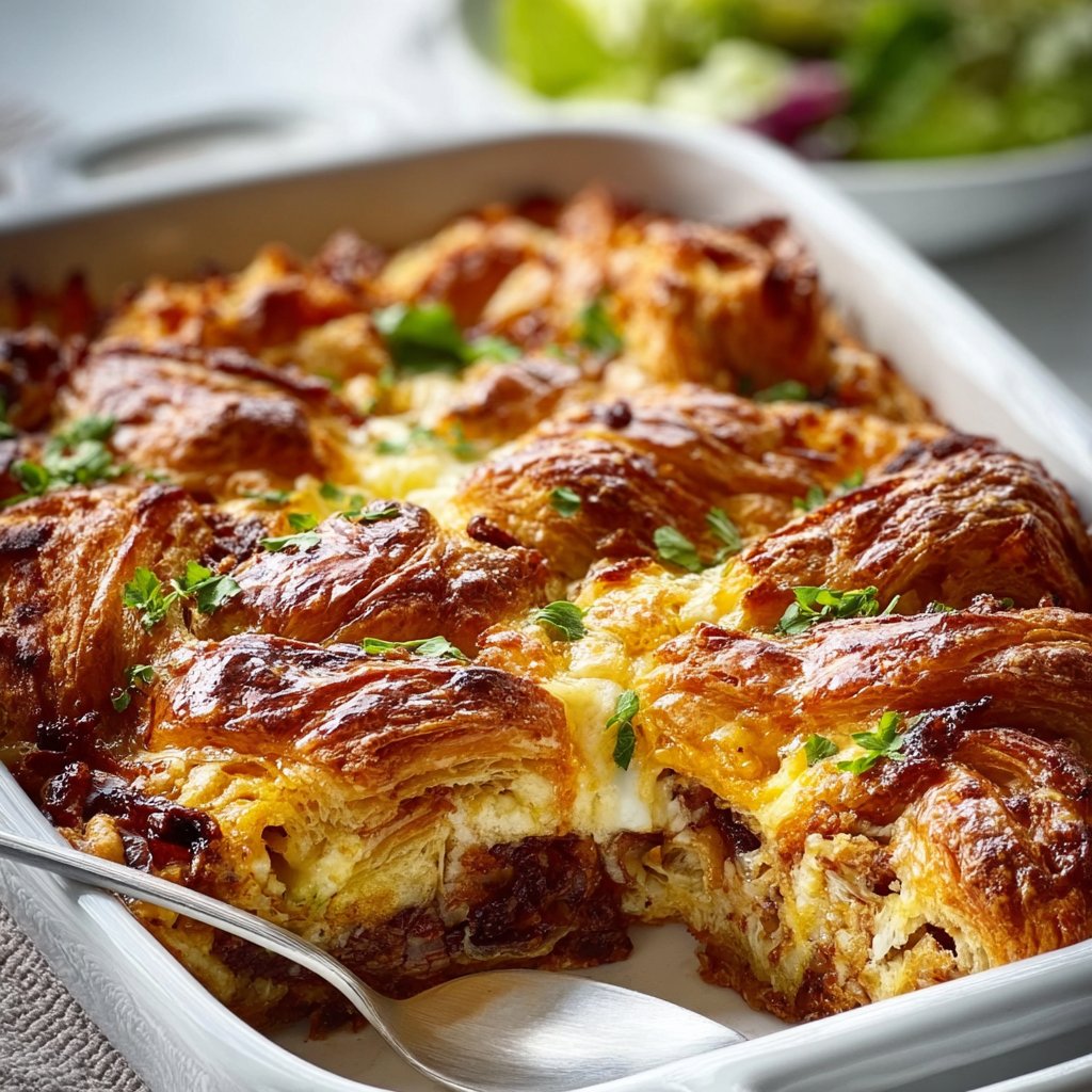 Croissant Breakfast Casserole