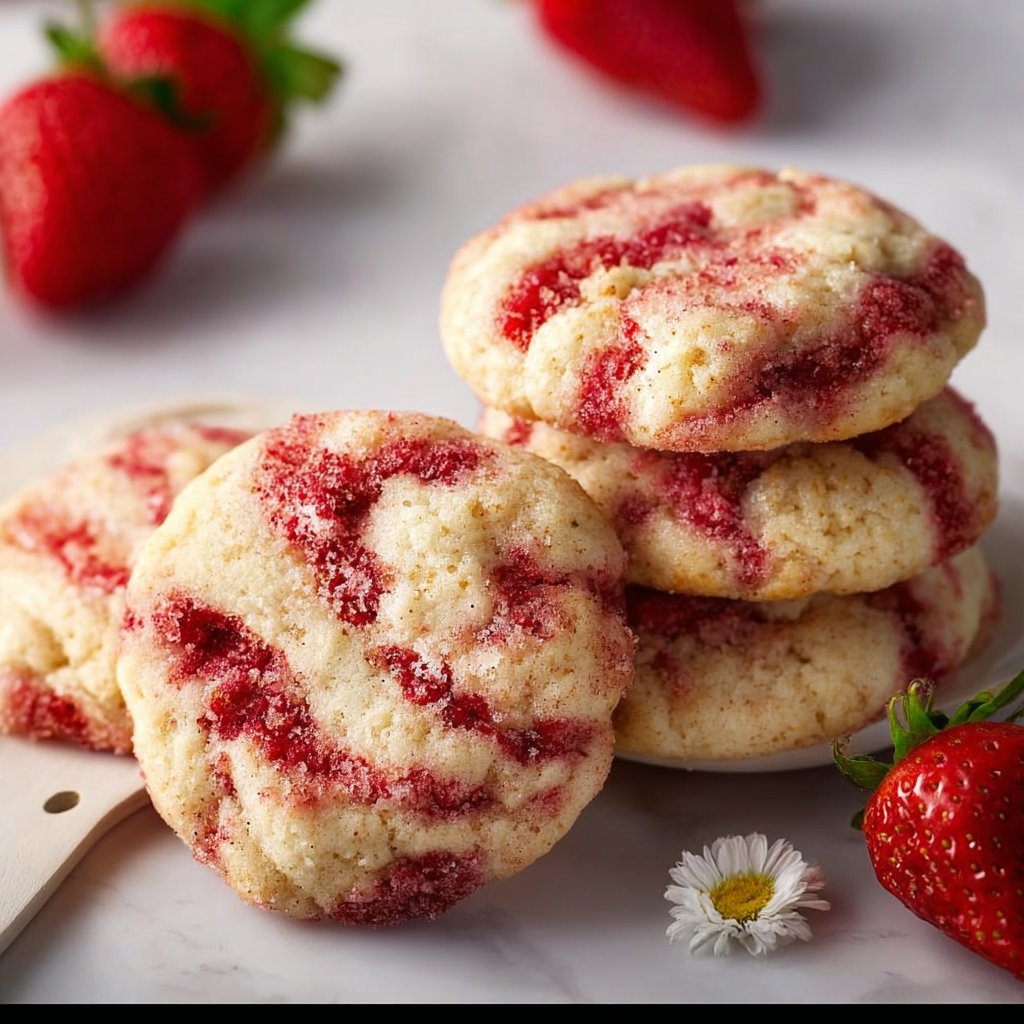 Strawberry Cheesecake Cookies