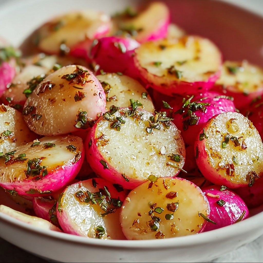 Garlic Herb Roasted Radishes: The Best Nutritious Side Dish