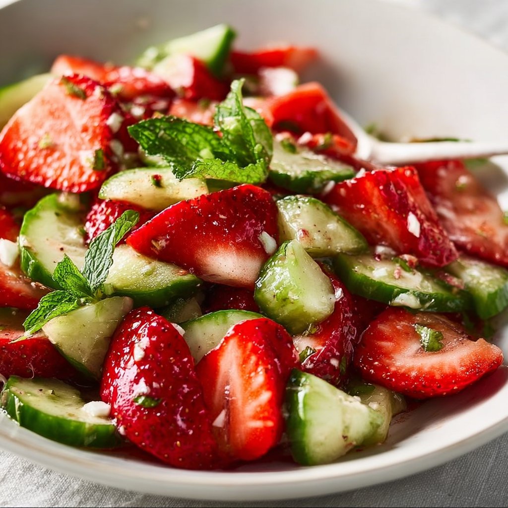 20-Minute Strawberry Cucumber Salad