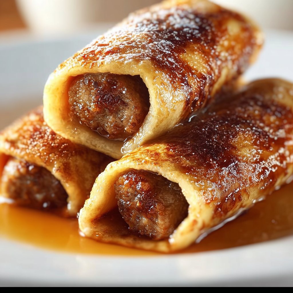 Sausage French Toast Roll-Ups