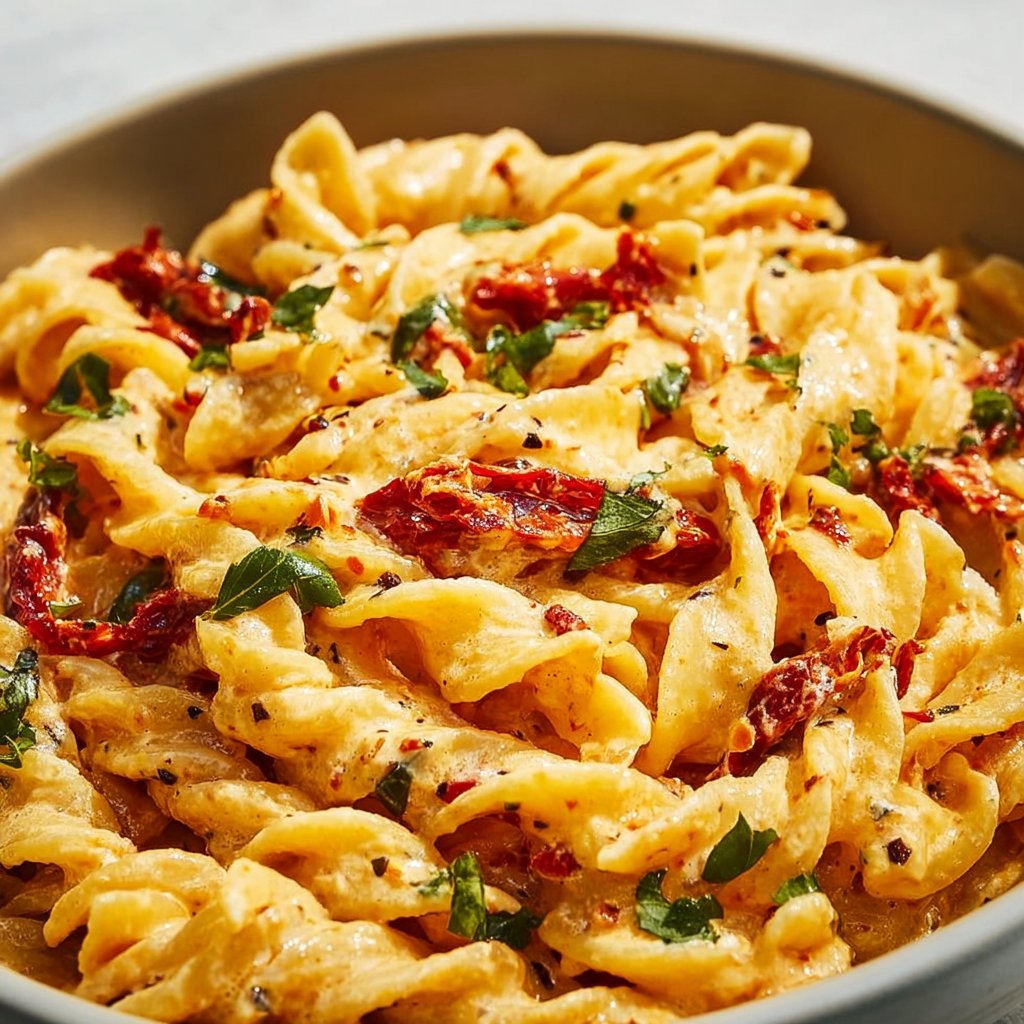 Creamy Vegan Sun-Dried Tomato Pasta