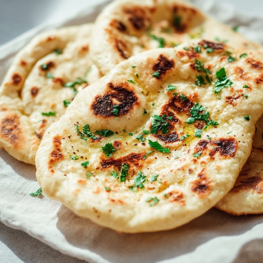 2 Ingredient Dough Naan Bread