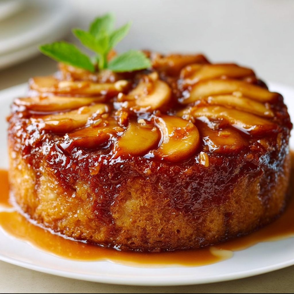 Caramel Apple Upside-Down Cake
