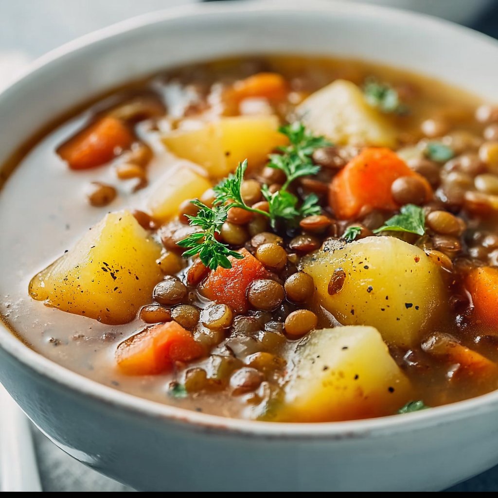 Hearty Lentil and Potato Soup 1 Hearty Lentil and Potato Soup