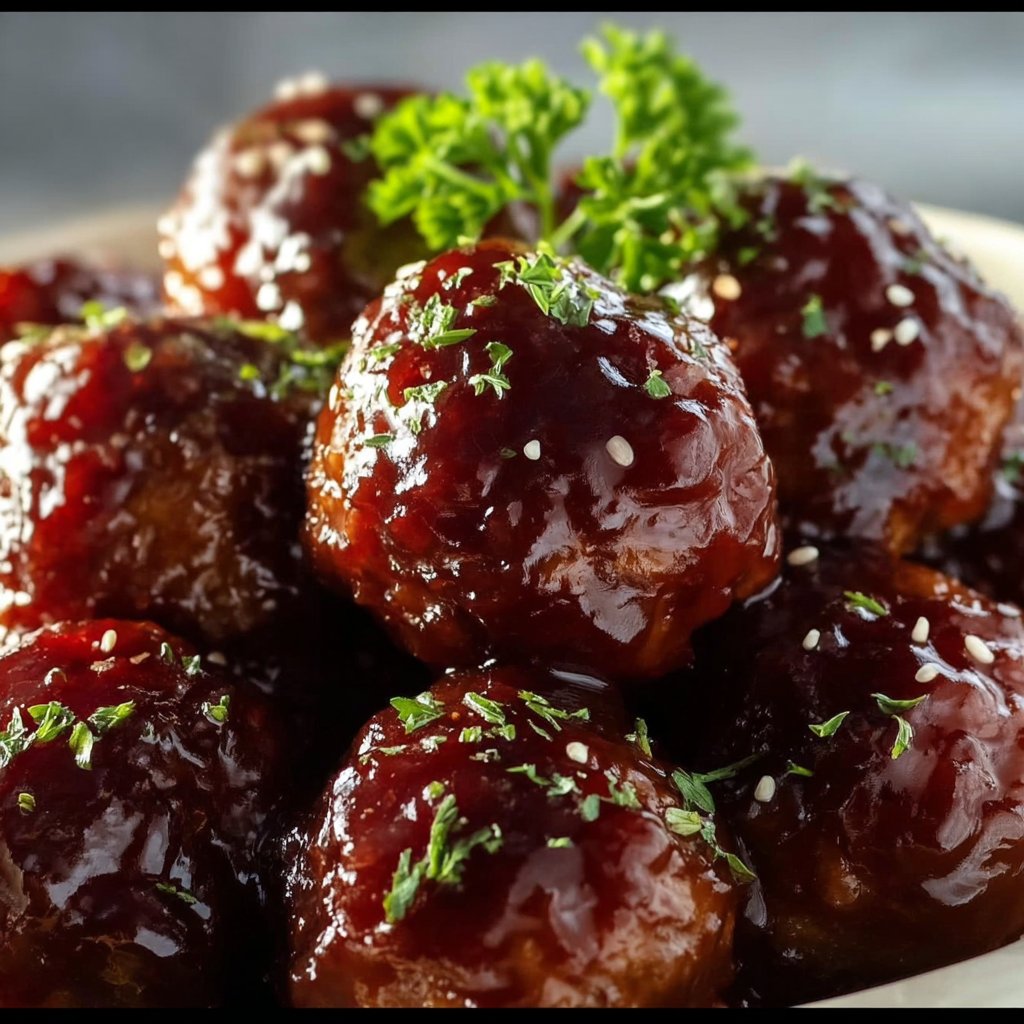 Crockpot Grape Jelly Meatballs