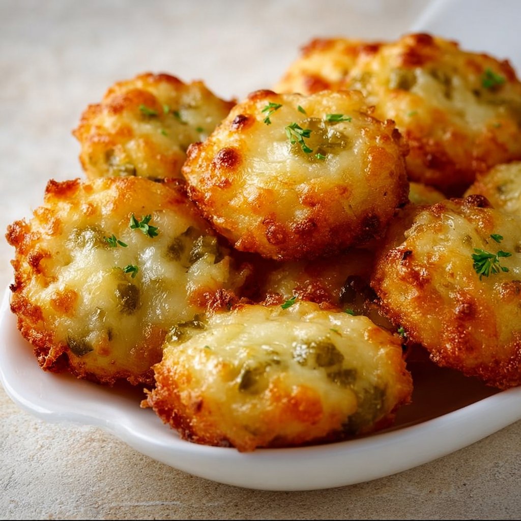 Crispy Pickle Cheese Bites