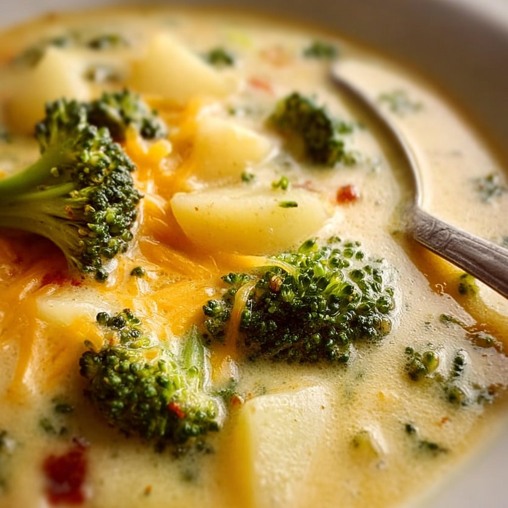 Crockpot Potato Broccoli Cheddar Soup 1 Crockpot Potato Broccoli Cheddar Soup