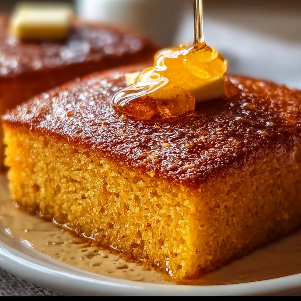 Honey Butter Sweet Potato Cornbread