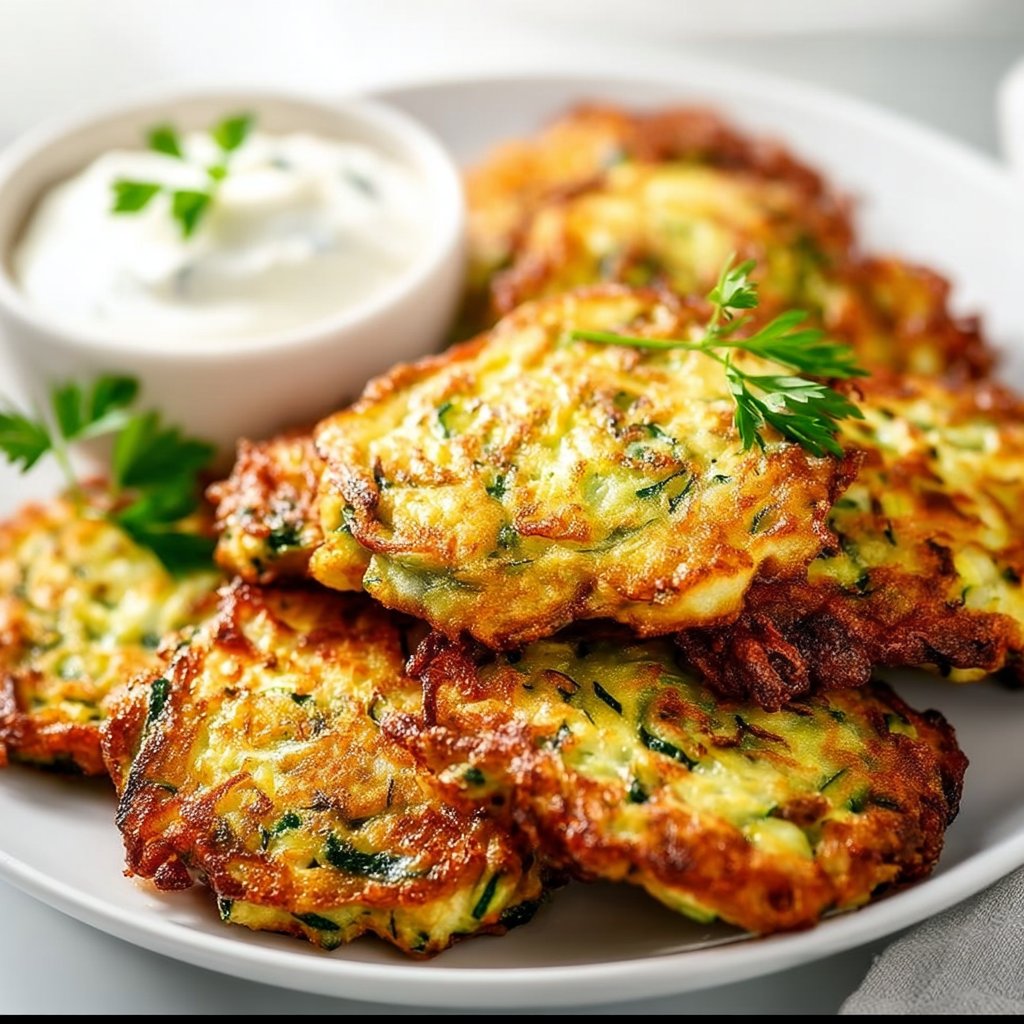 Crispy Zucchini Fritters