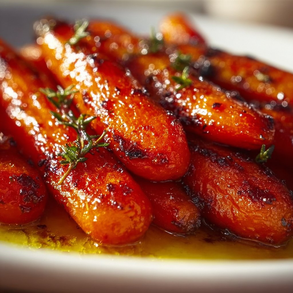 Honey-Glazed Roasted Smashed Carrots