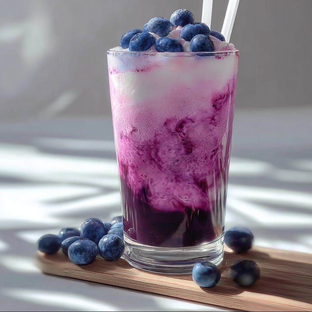 Sugar Free Blueberry Italian Cream Soda
