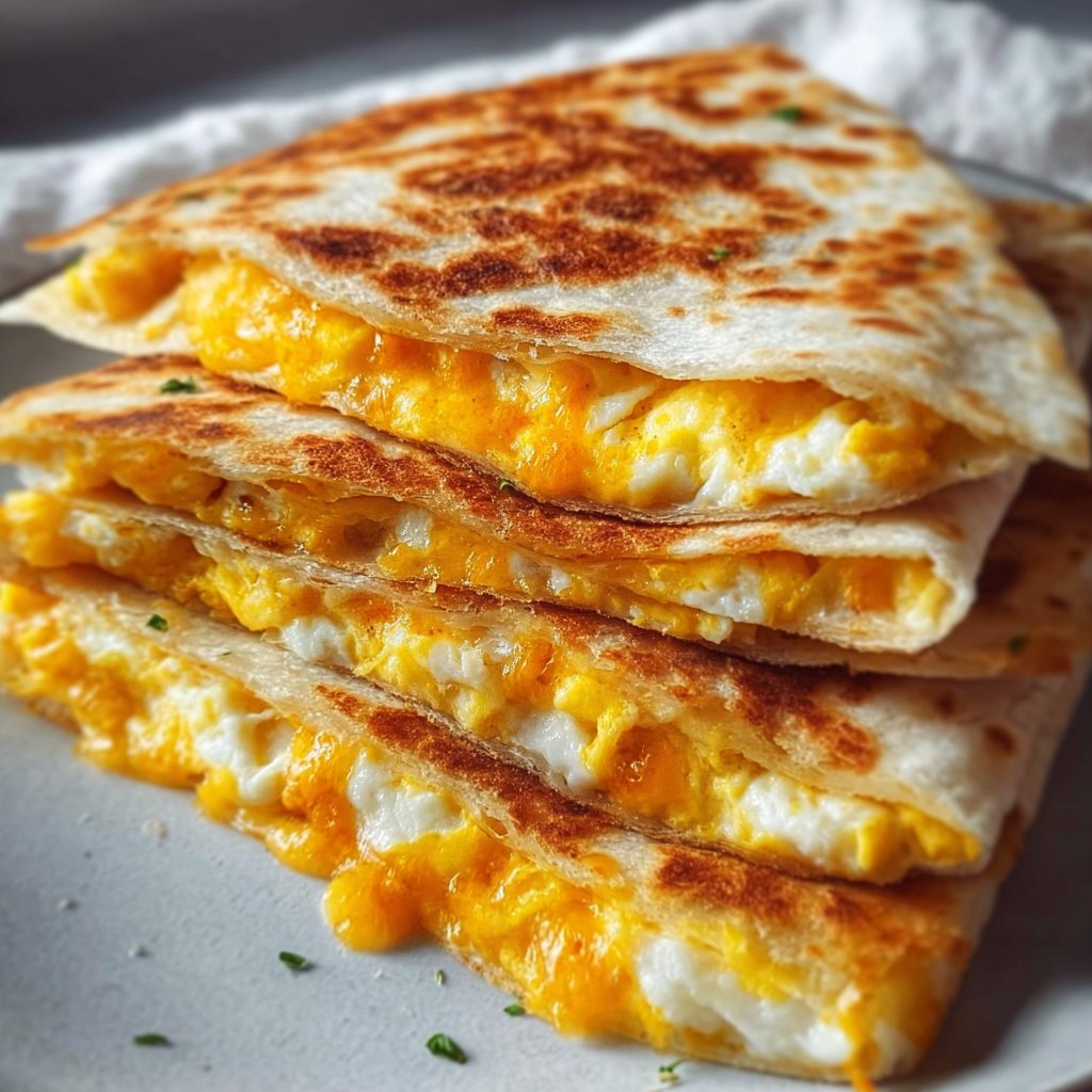 Cheddar Egg Quesadilla Recipe