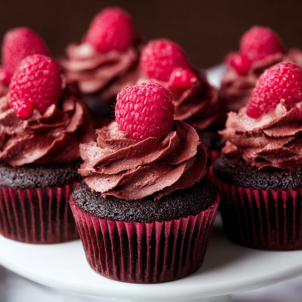Chocolate Raspberry Cupcakes