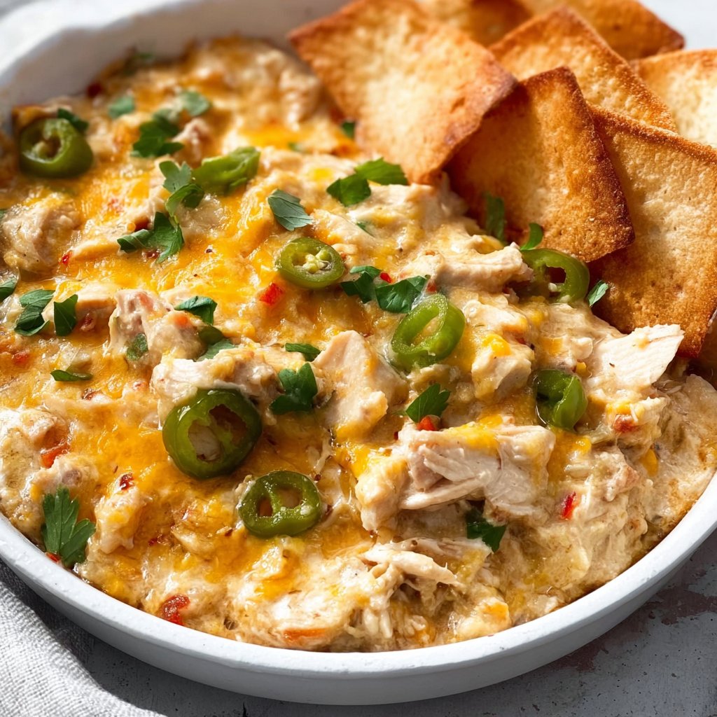 Recipe: White Chicken Chili Skillet Dip