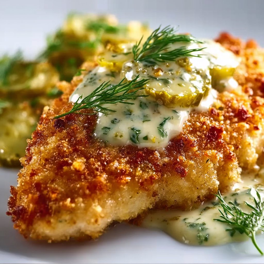 Crispy Dill Pickle Parmesan Chicken