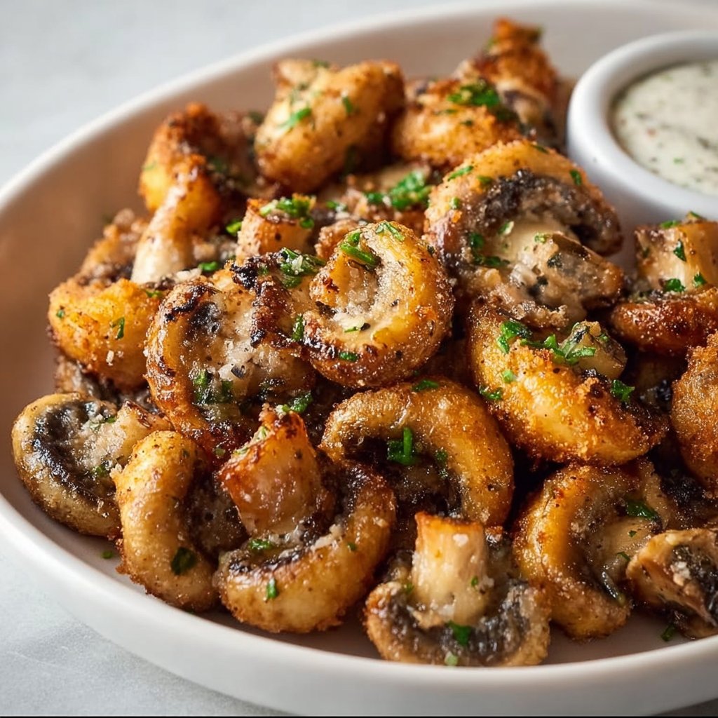 Air Fryer Ranch Mushrooms 1 Air Fryer Ranch Mushrooms