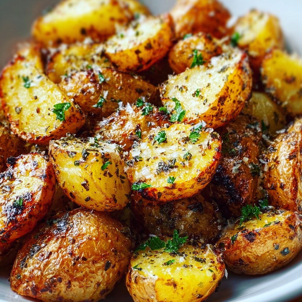 Crockpot Parmesan Roasted Potatoes