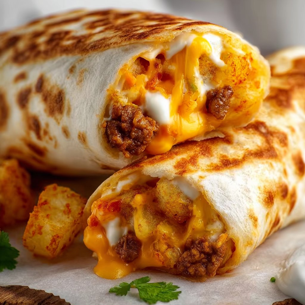 Easy Cheesy Potato Burritos