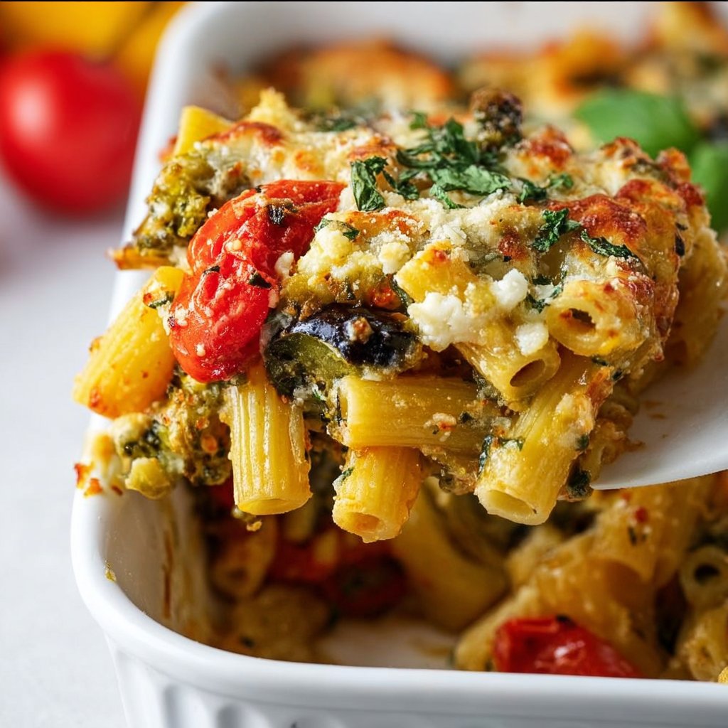 Healthy Mediterranean Vegetable Pasta Bake 1 Healthy Mediterranean Vegetable Pasta Bake