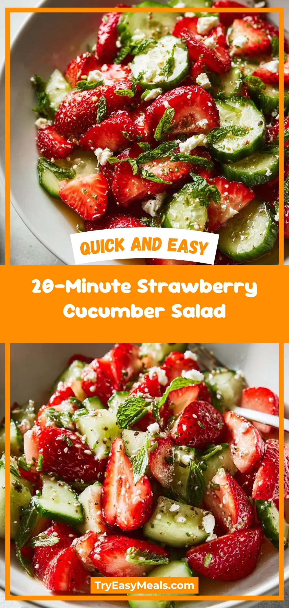 20-Minute Strawberry Cucumber Salad