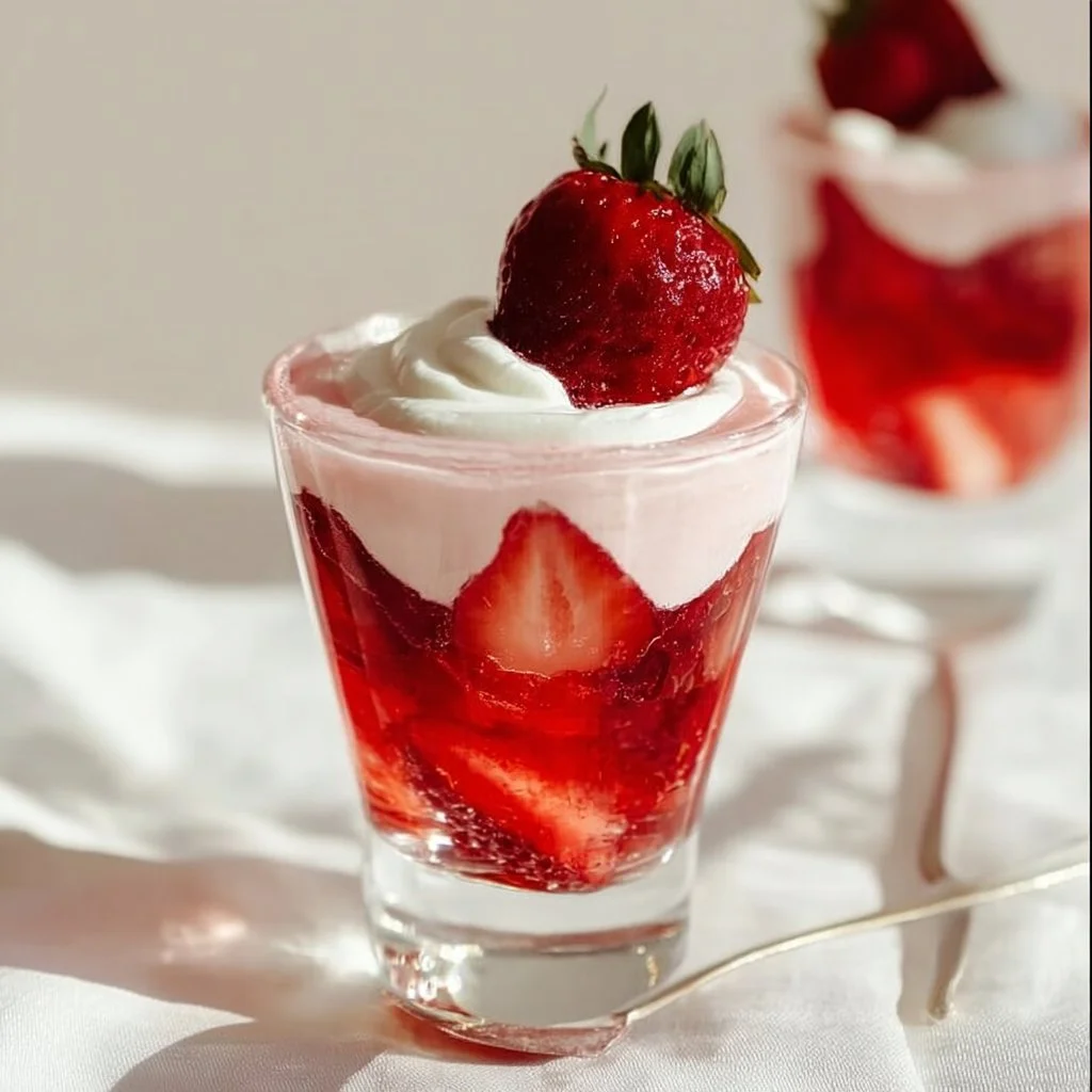 Easy 3-Ingredient Strawberry Jell-O Parfait
