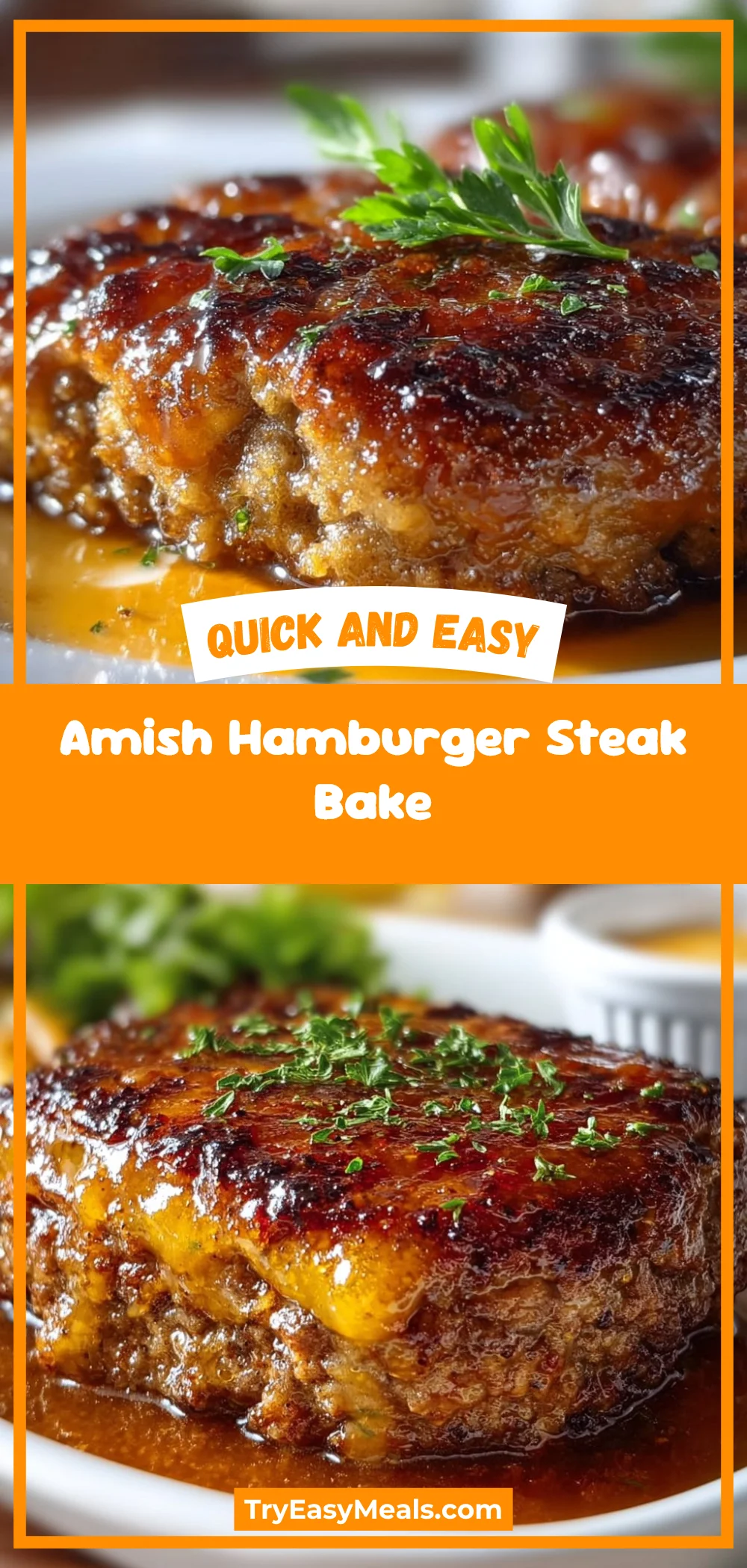 Amish Hamburger Steak Bake