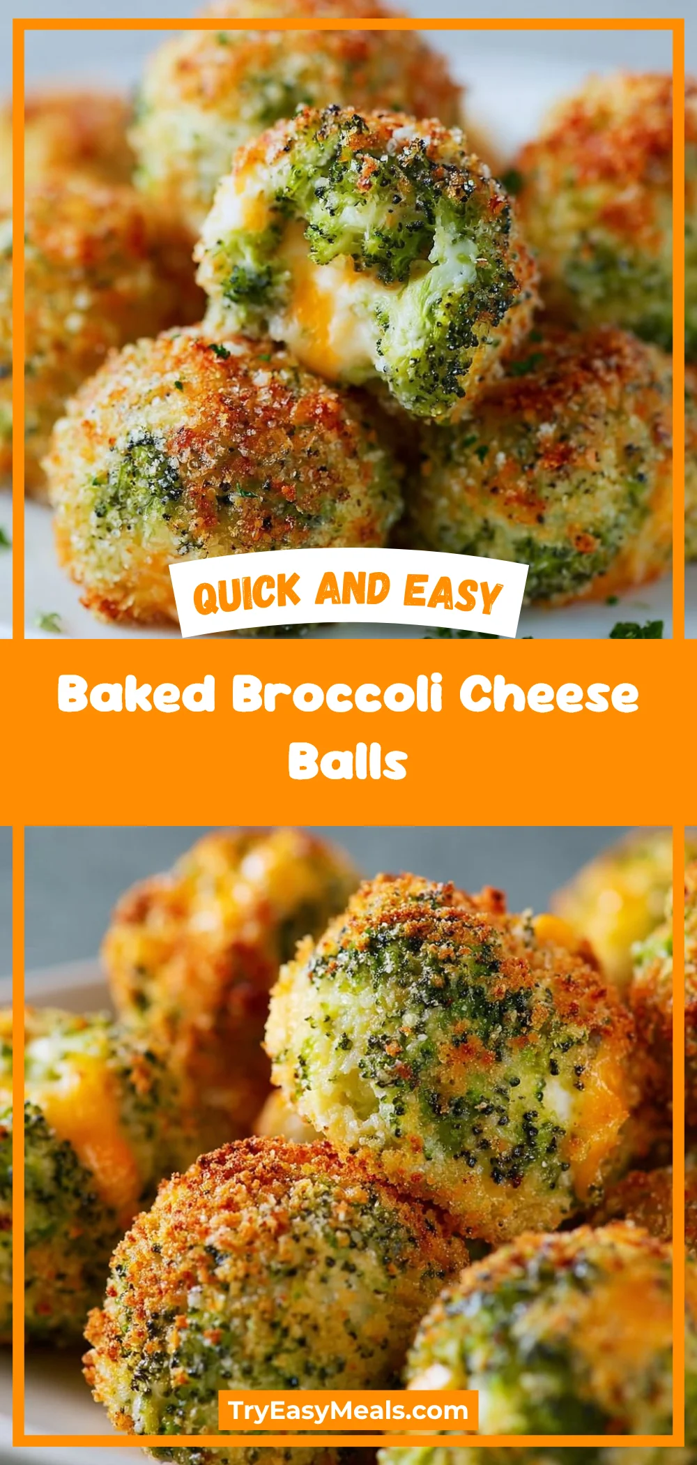 Baked Broccoli Cheese Balls
