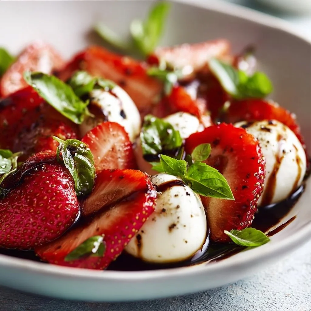 Balsamic Strawberry Caprese
