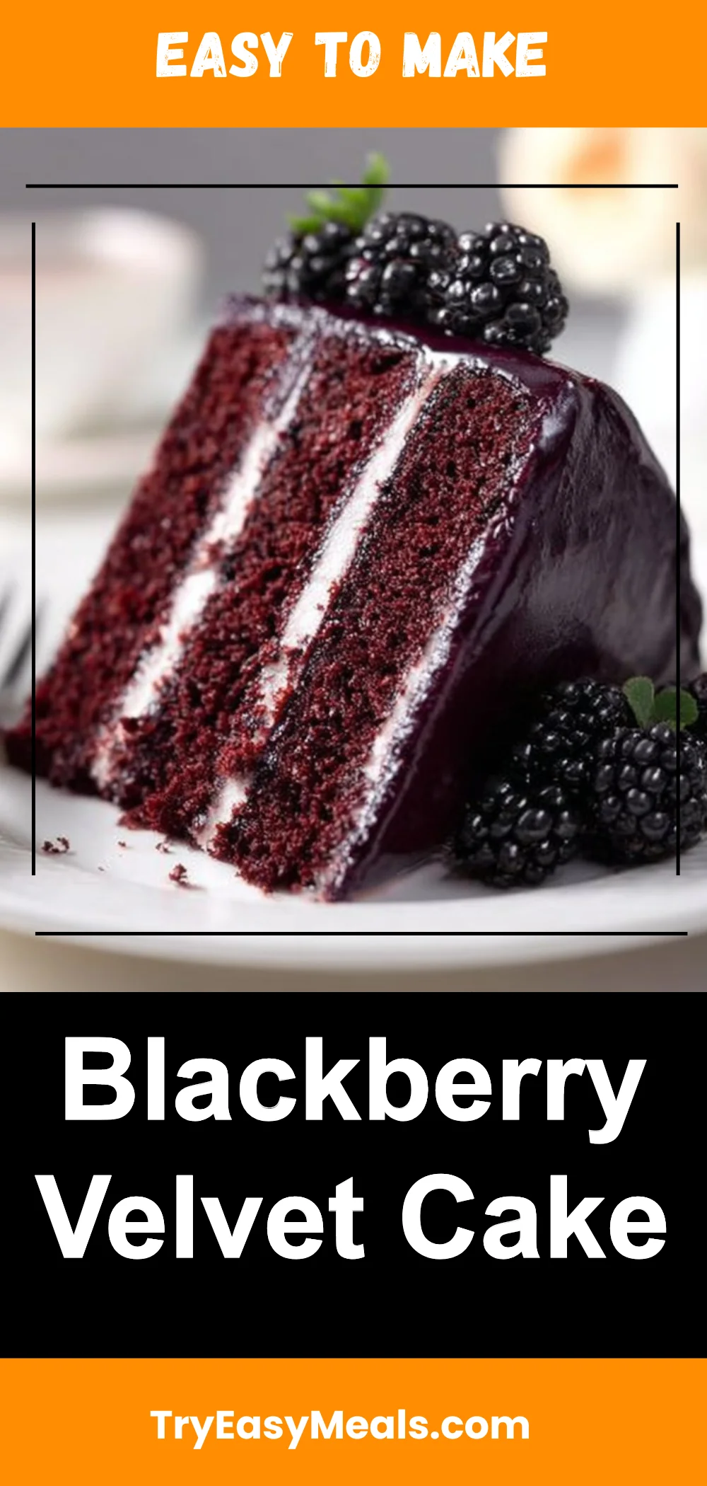 Blackberry Velvet Cake
