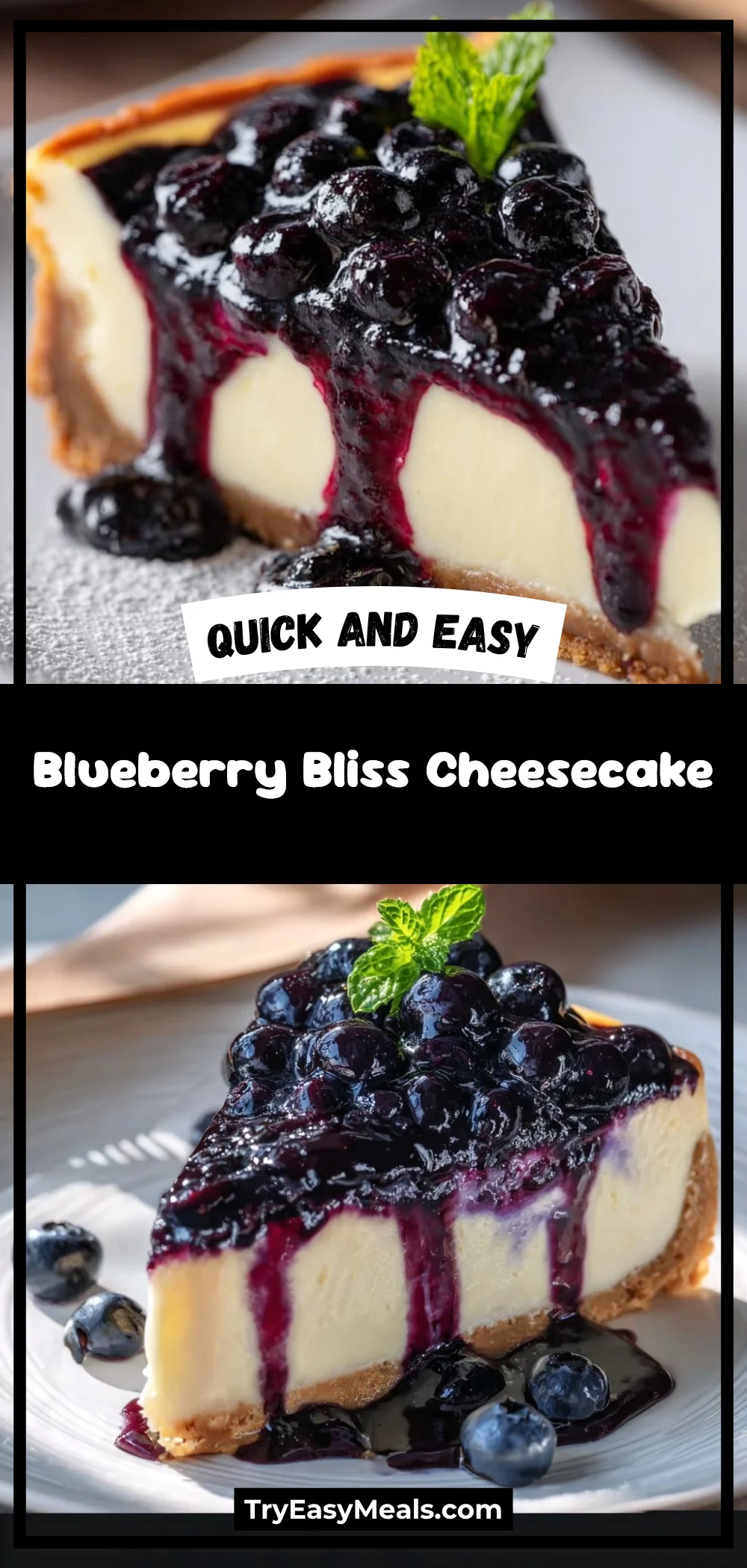 Blueberry Bliss Cheesecake