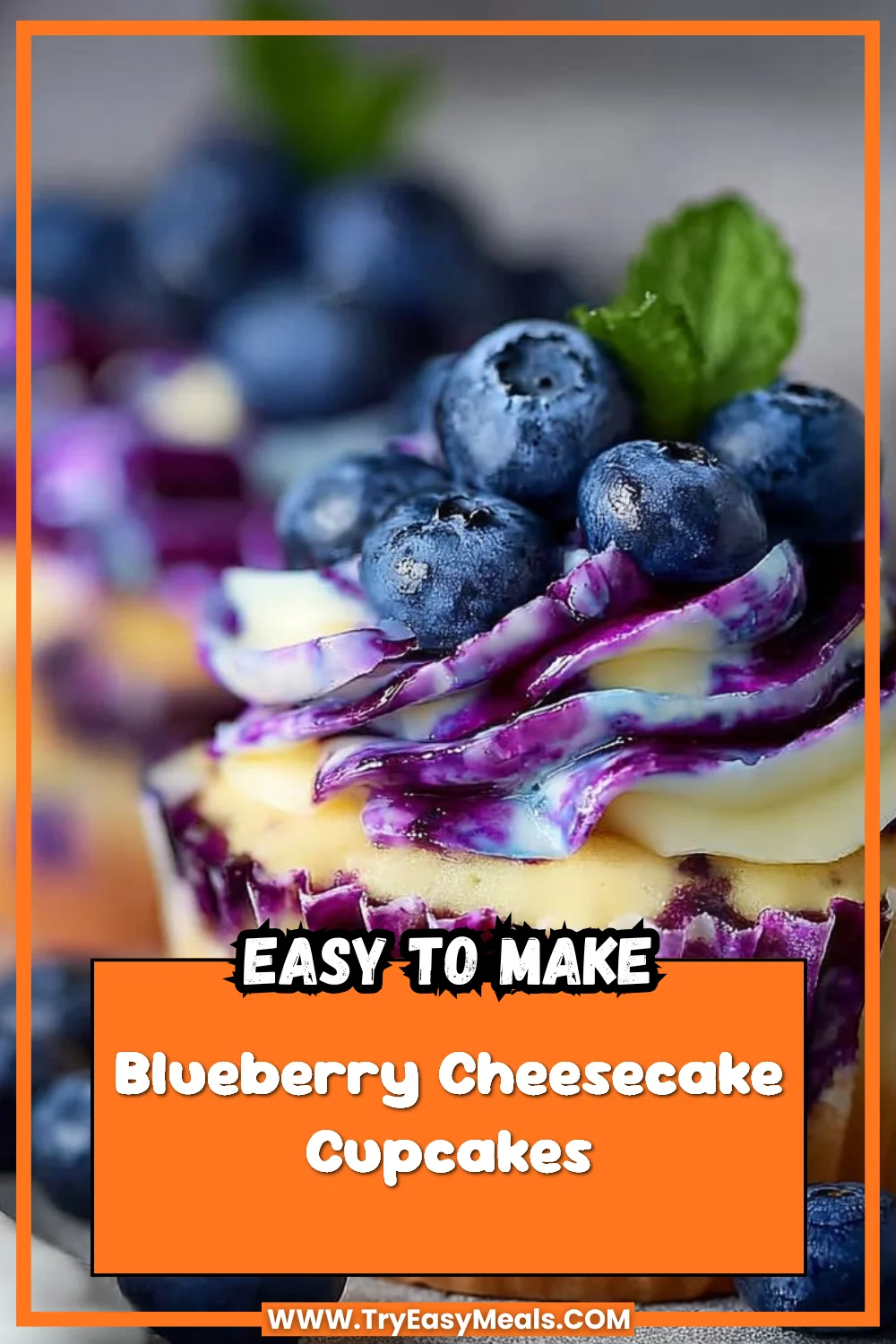 Blueberry Cheesecake Cupcakes