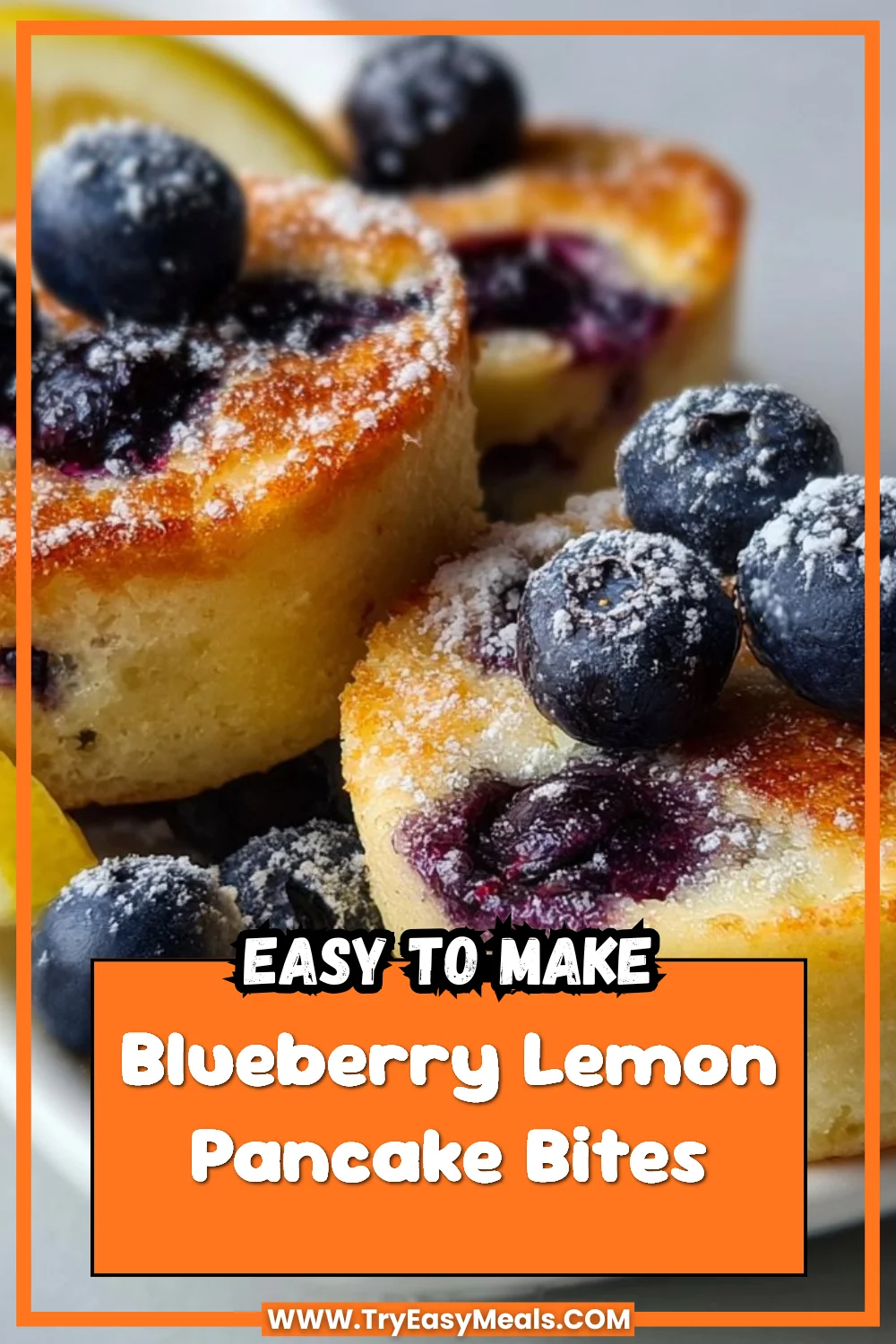 Blueberry Lemon Pancake Bites