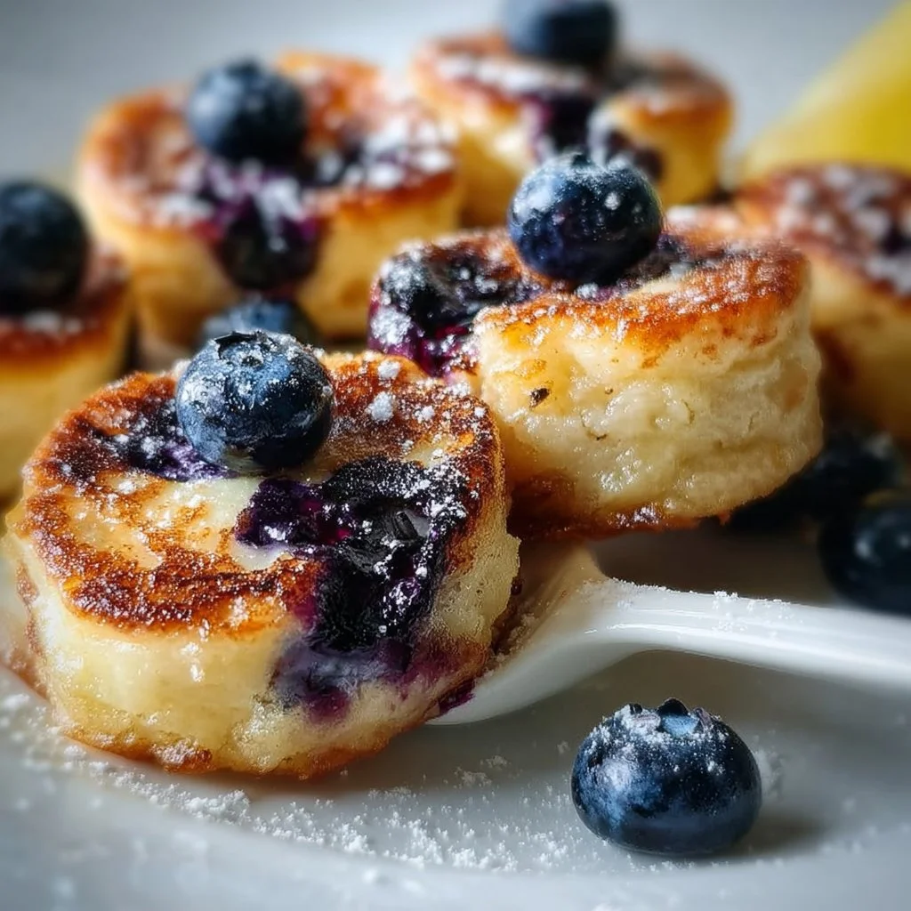 Blueberry Lemon Pancake Bites