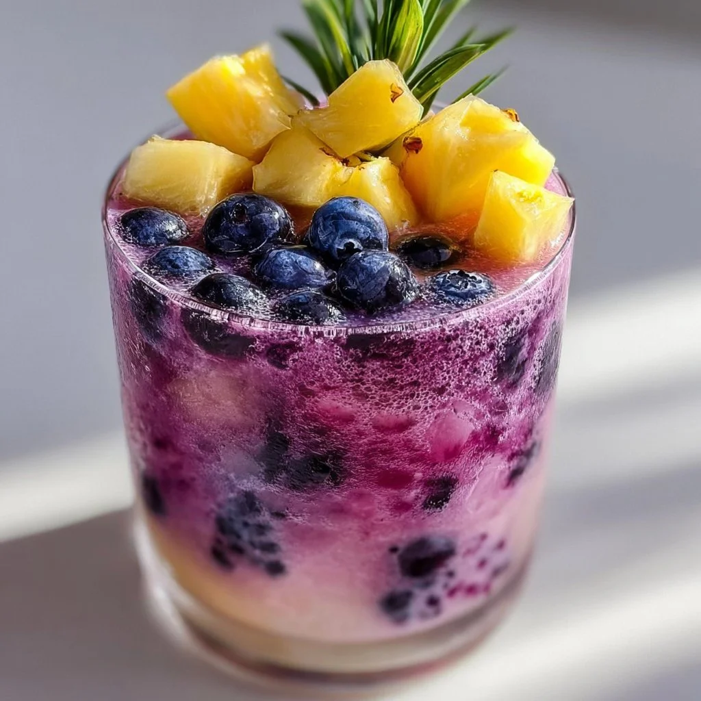 Blueberry Pineapple Tequila Sour