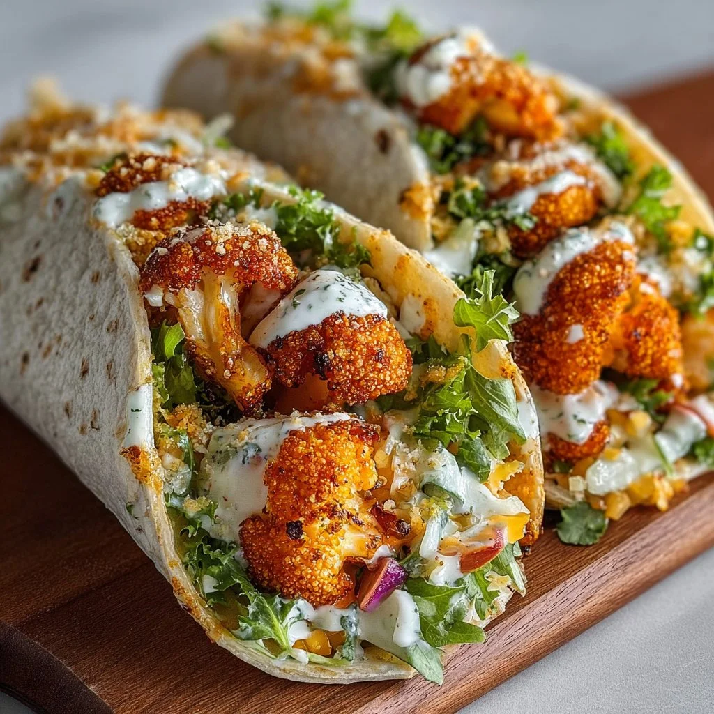 Buffalo Cauliflower Wrap Delight