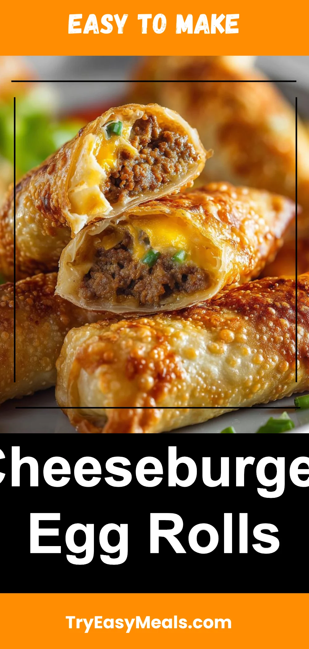 Cheeseburger Egg Rolls